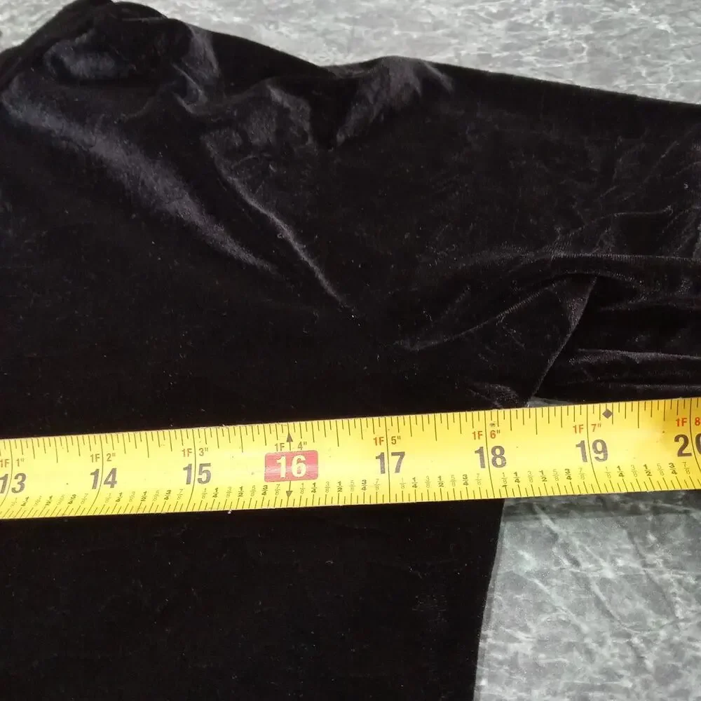 Baby Phat Track Jacket Women's Black Sz S Cat Embossed Velvet Zip Up 90's Y2K - Picture 12 of 13